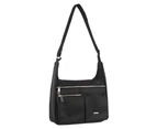 Pierre Cardin 30cm Anti-Theft Crossbody Bag Shoulder/Outdoor Travel Sling Black