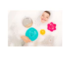 Quut Lili 16cm Bath Water Floating Flower Toys for 0m+ Baby/Kids Blue/Yellow/Red