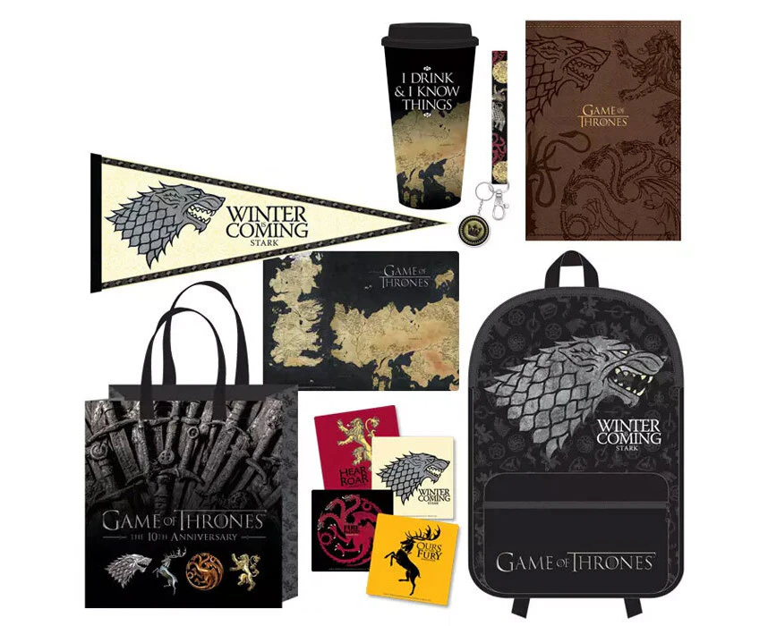 Game Of Thrones Showbag w/ Backpack/Notebook/Banner/Coasters/Lanyard/Mousepad