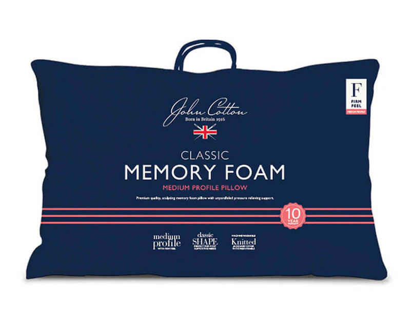 John Cotton Classic Memory Foam Pillow