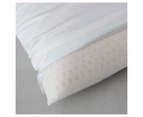 John Cotton 59x40cm Medium Feel Talalay Latex Pillow Sleep Cushion Support White