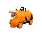 Lenoxx Kids/Children 18L Travel Luggage Trolley Ride On Wheel Suitcase Orange