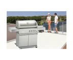 Crossray 4 Burner Gas 169cm Stainless Steel BBQ/Barbeque Outdoor Grill w/Trolley