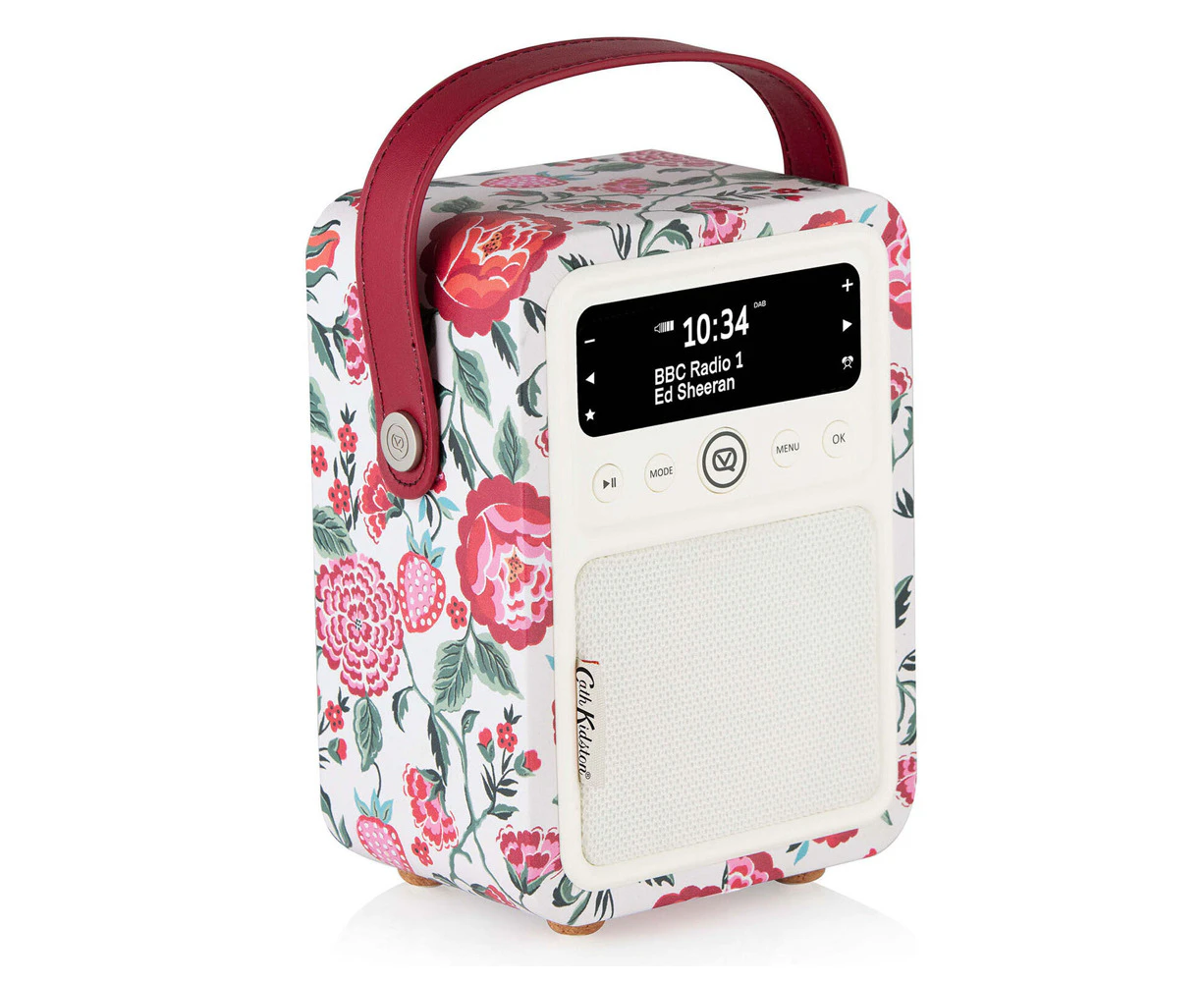 VQ Monty DAB+ Digital FM Radio/Bluetooth Speaker Cath Kidston Strawberry Garden