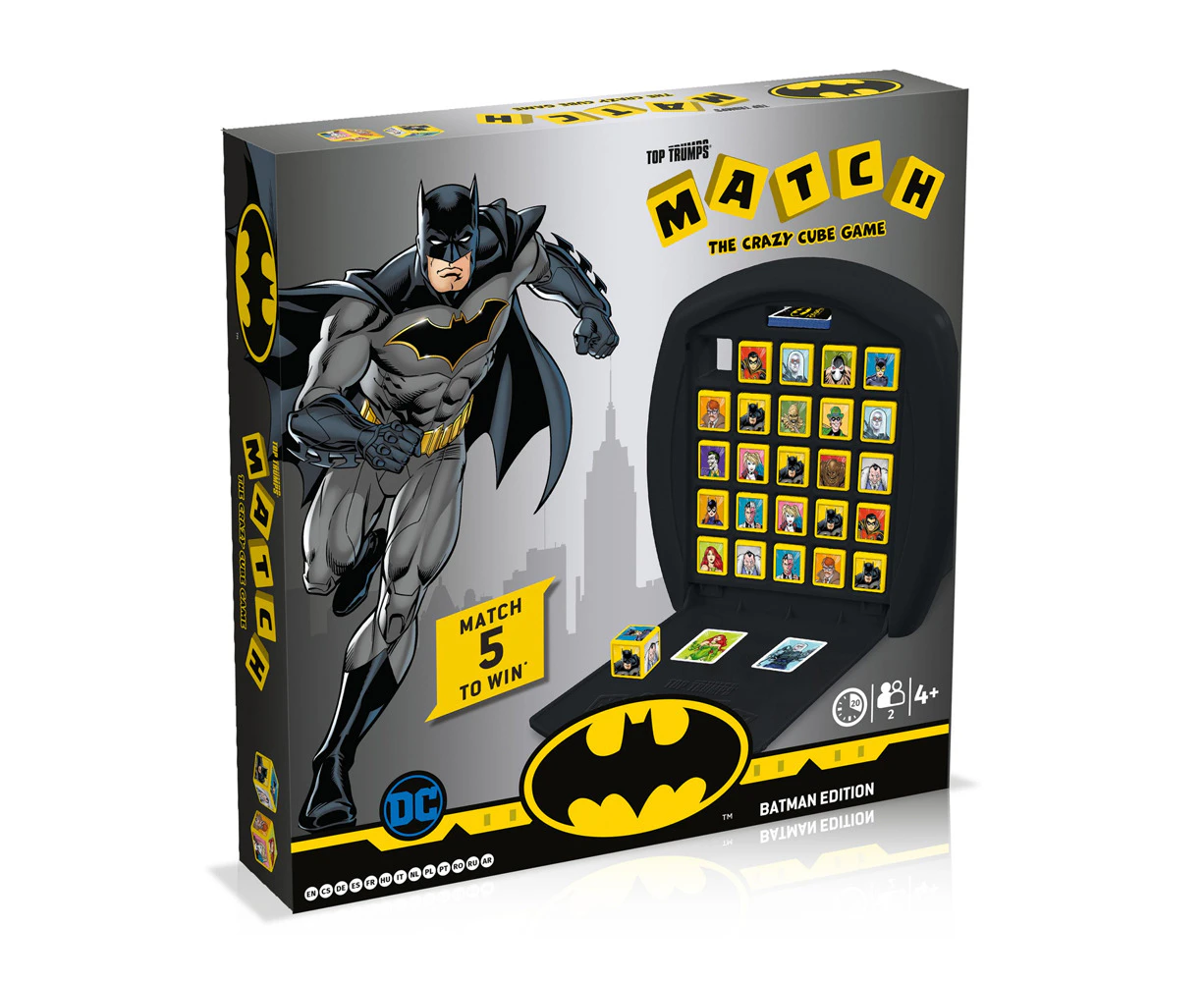 Match The Crazy Cube Family/Kids/Party Tabletop Board Game Batman Edition 4y+