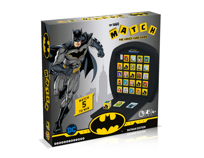 Match The Crazy Cube Family/Kids/Party Tabletop Board Game Batman Edition 4y+