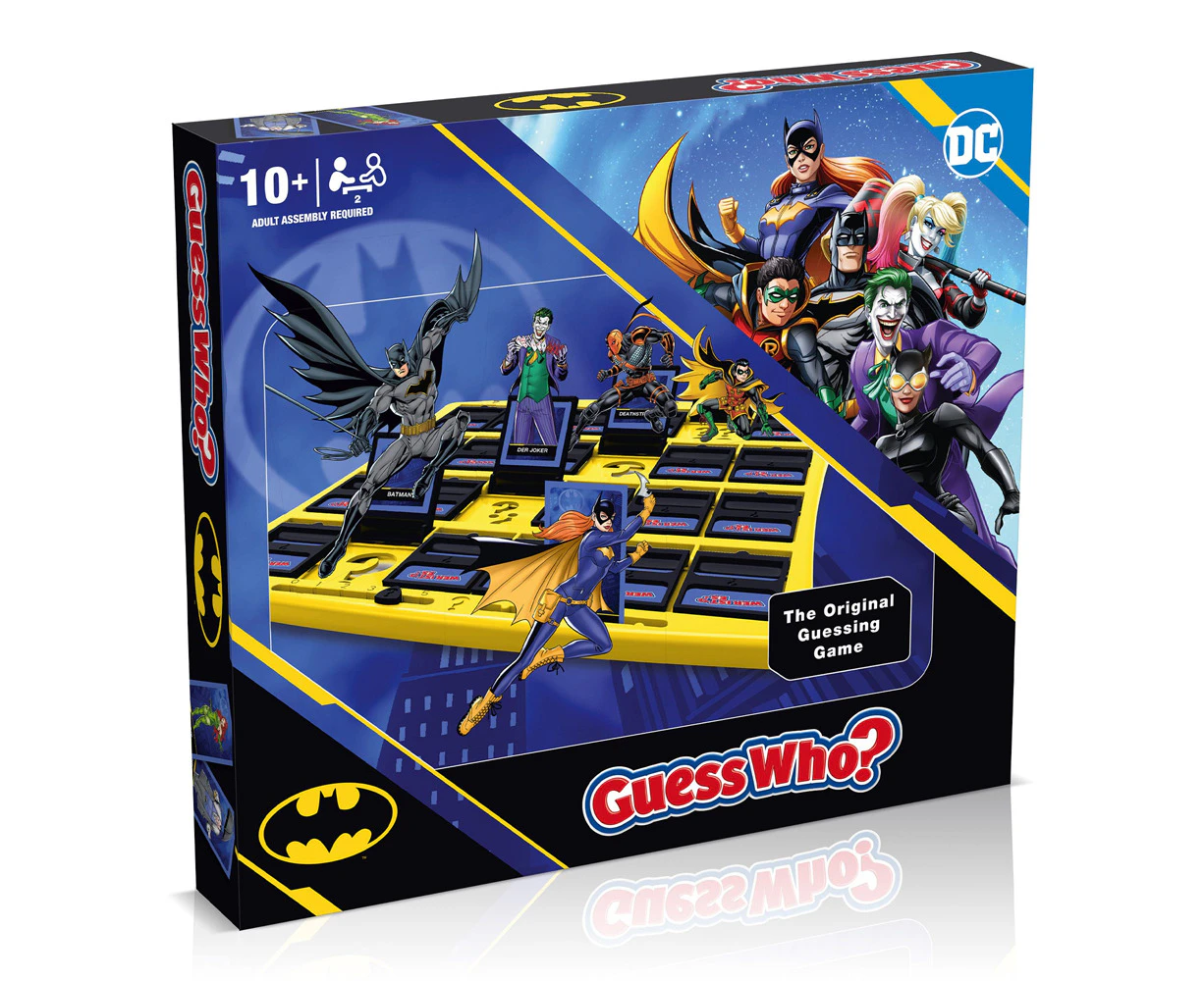 Guess Who Batman Edition Family/Kids/Party Portable Tabletop Board Game 10y+