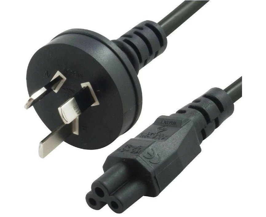 Astrotek AU Power Cable Plug Wall Socket 2m 3pin To ICE 320-C5 Mickey Type Black