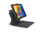 Zagg Pro Keys Wireless Keyboard/Detachable Case For iPad 10.2 7th/8th Gen Black
