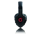 Viper-X Colour LED Gaming Headphones w/ Mic/Adapter/Aux f/ PS4/Xbox One BLK