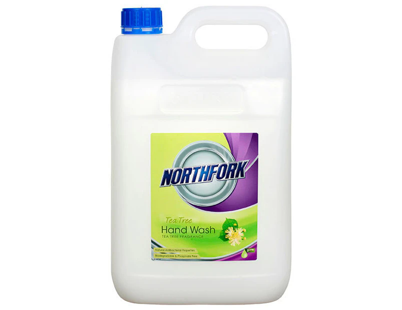 Northfork 5L Liquid Hand Cleaner Wash Care Soap pH Neutral w/ Tea Tree Fragrance