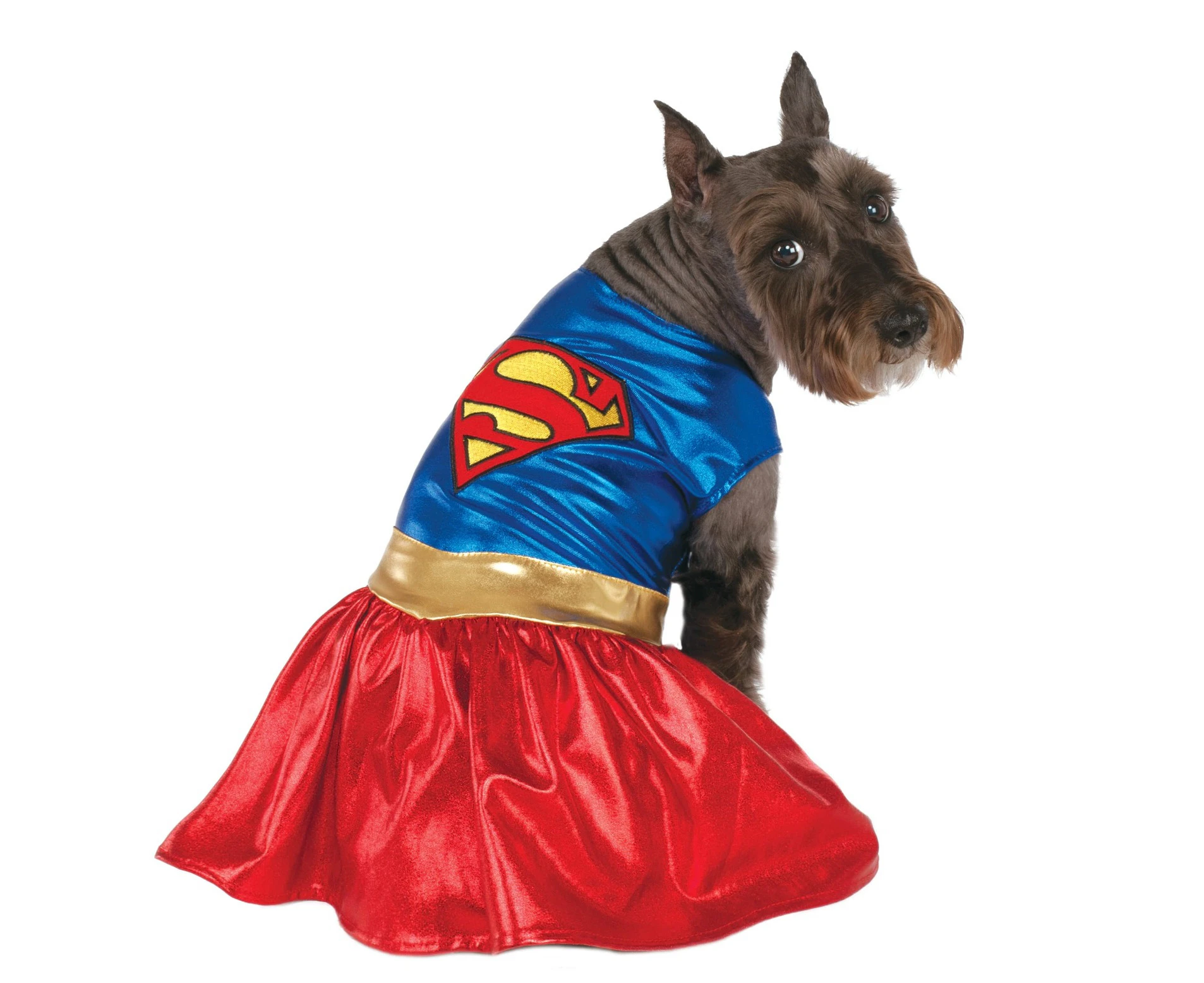 DC Comics Warner Bros Pet Dogs Supergirl Hero Dress Up Halloween Costume Size L