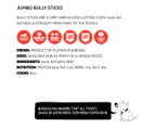 Blackdog Jumbo Bully Stick Dog Treats 10pk