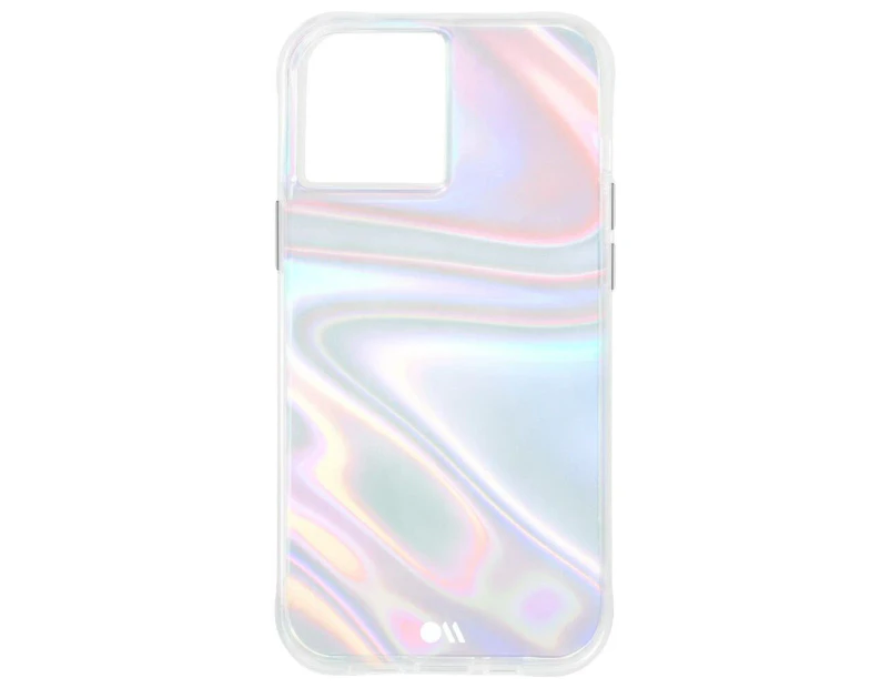 Case-Mate Soap Bubble Case Antimicrobial for Apple iPhone 13 Mini Iridescent