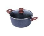 Clevinger 5pc Non Stick Marble Coating Saucepan/Casserole/Fry Pan Cookware Set