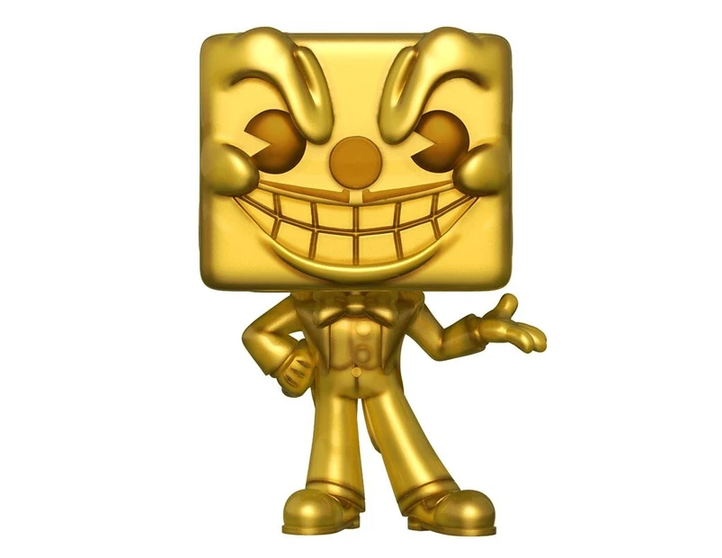 Pop! Funko 10cm Cuphead King Dice Gold Vinyl Figurine/Collectables 3y+ Kids Toy