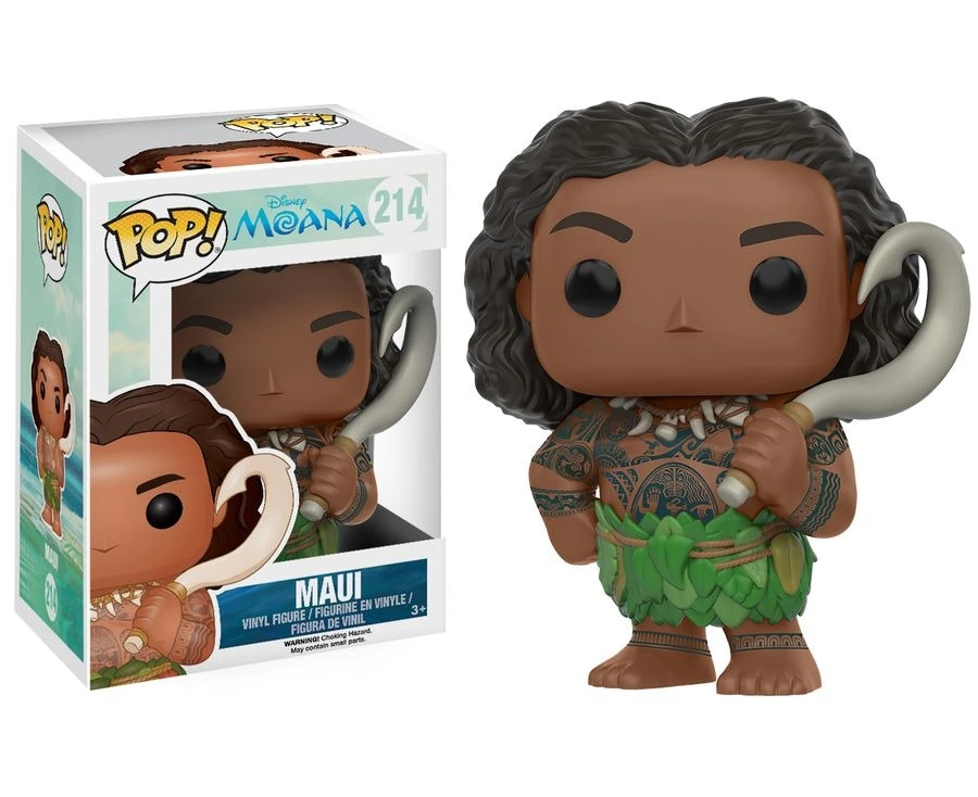 Pop! Funko 10cm Vinyl Figurine Moana Maui #214 Collectable Figure Toy Kids 3y+