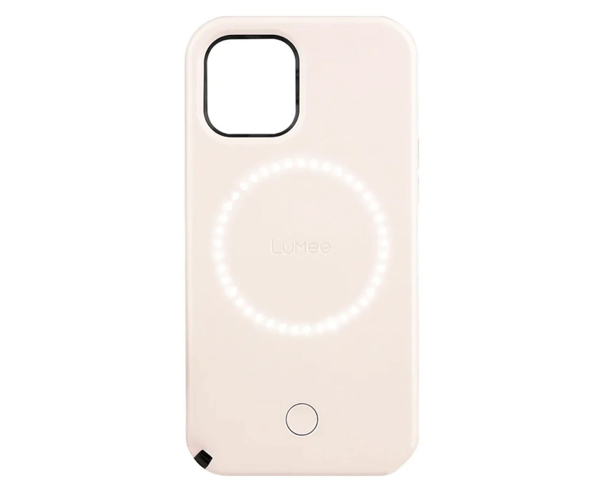 Case-Mate Apple iPhone 12 / iPhone 12 Pro LuMee Halo Case - Millennial Pink (LM043576), Antimicrobial Case Protection, LED Lighting Technology,1YR