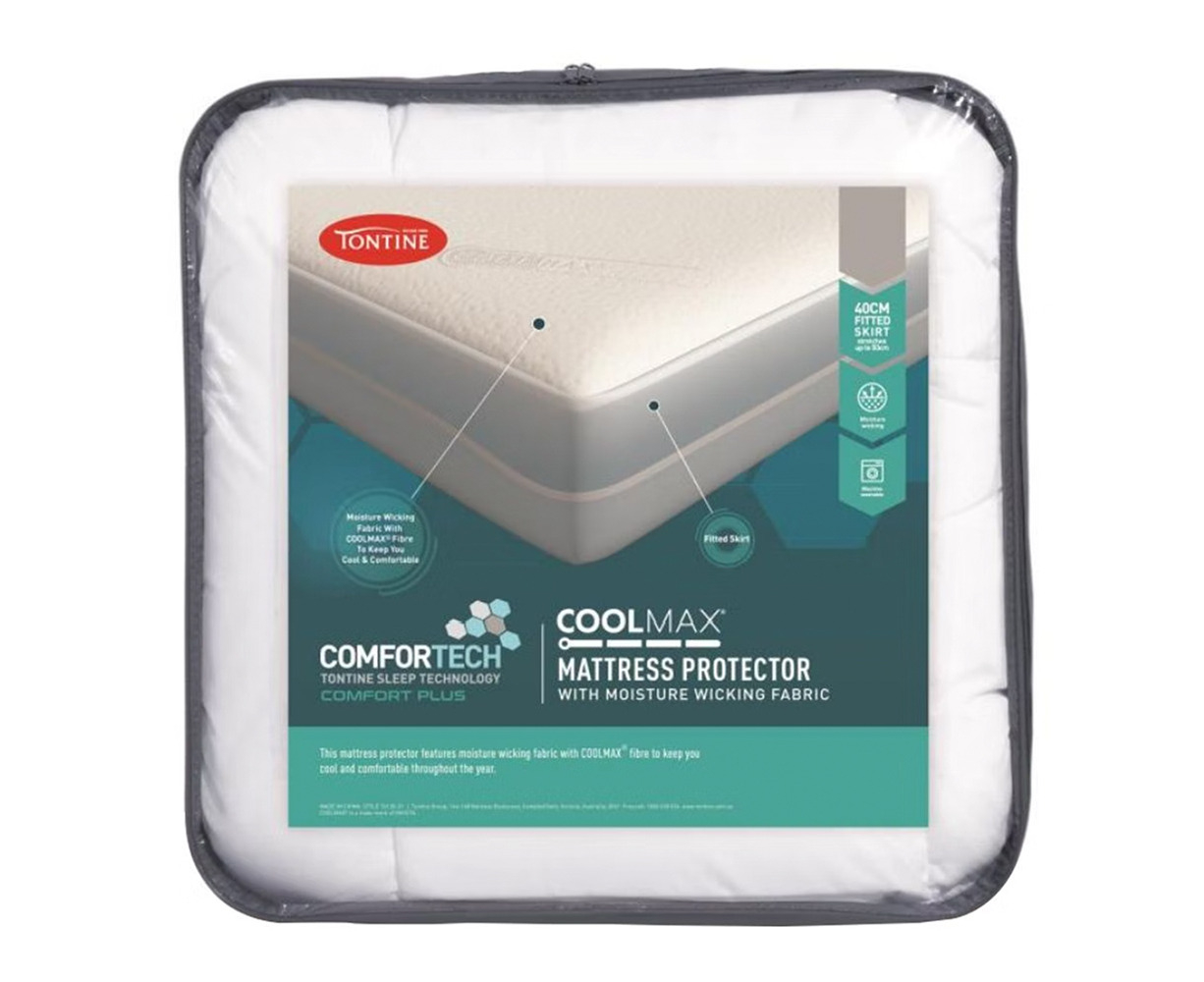 tontine comfortech quilted waterproof mattress protector queen