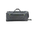 Tosca 80L/70cm Wheel Sports Duffle Bag Medium Travel Carry Luggage Grey/Lime