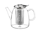 Wilmax England 950ml Thermo Glass Hot Tea Pot Container w/ Lid/Diffuser Clear