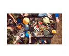 Wildo 27cm Explorer Kit Plate/Bowl/Cutlery/Spork Outdoor Travel/Camping Set LIL