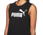Puma Women's Essentials Logo Cut Off Tank - Puma Black