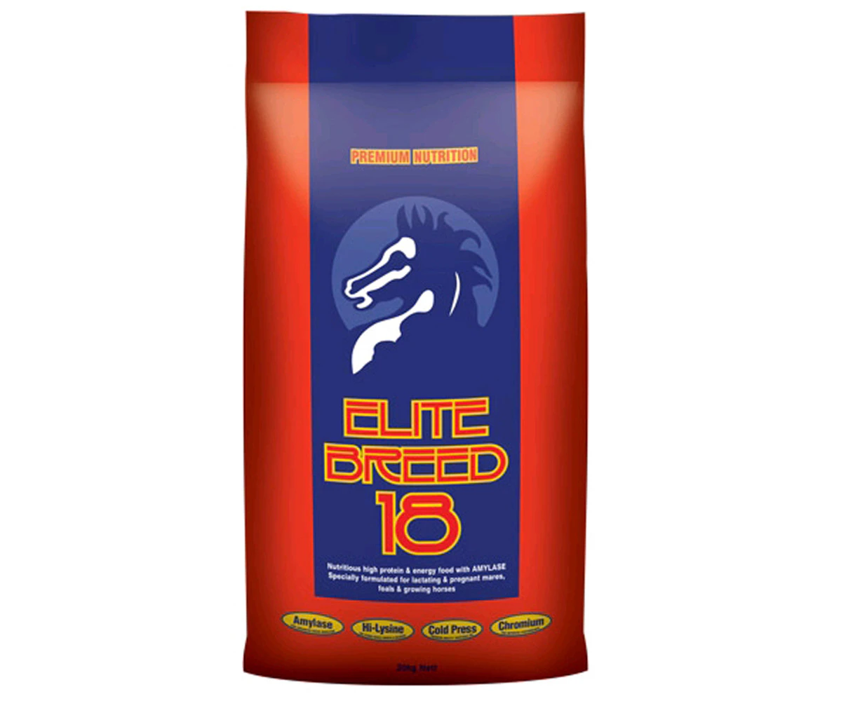 Laucke Elite Breed 18 Protein & Energy Food Pellet w/ Amylase for Horses 20kg