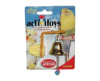 JW Pet Insight Activitoys Hanger w/ Small Bell Bird Toy for Small Birds