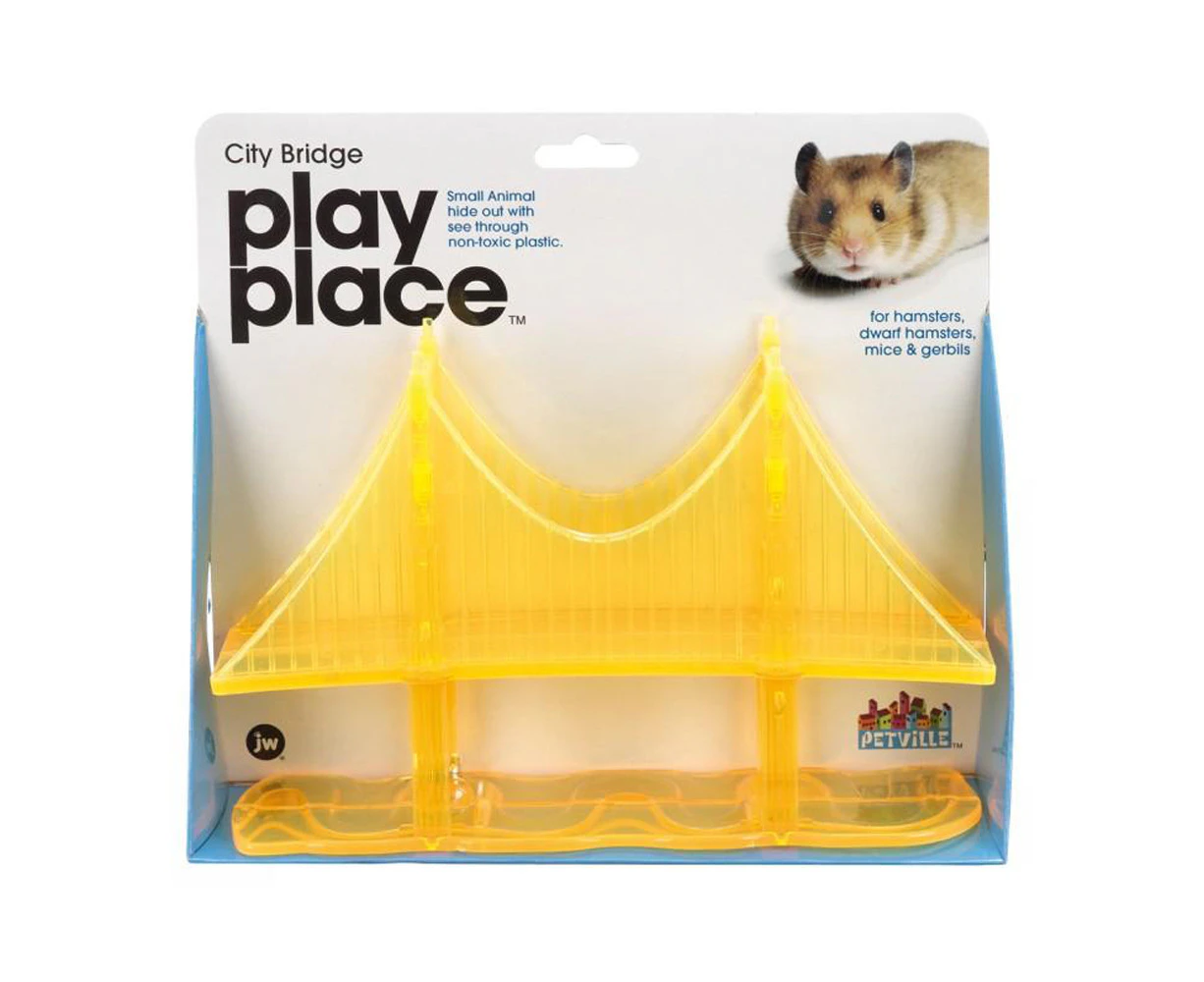 JW Pet Petville City Bridge Play Place Pet Toy for Small Animals