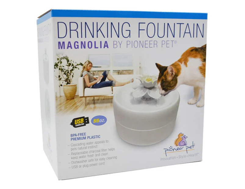 Pioneer Pet Magnolia Easy to Clean Drinking Pet Fountain 1.62L