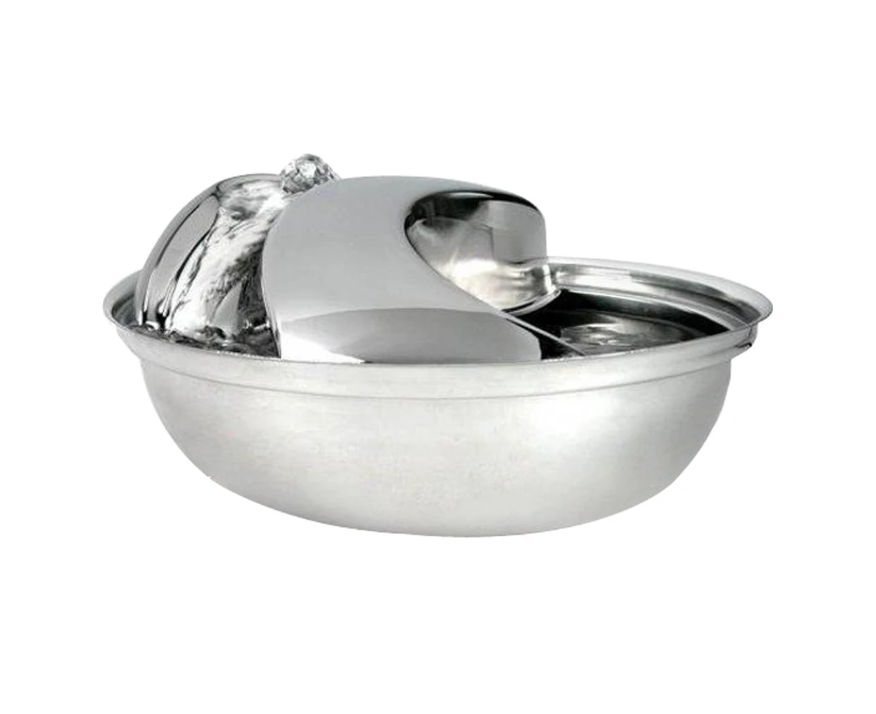 Pioneer Raindrop Stainless Steel Pet Water Fountain 1.6 litres