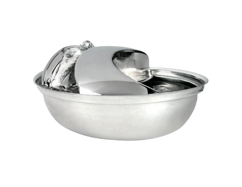 Pioneer Pet Stainless Steel Pet Fountain Raindrop Style 1.77L
