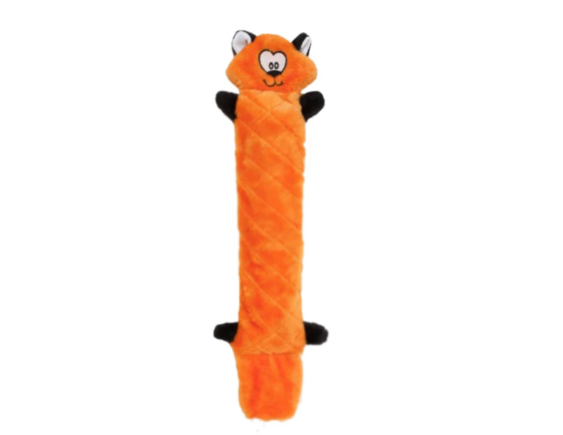 Zippy Paws Jigglerz Fox Plush Dog Squeaker Toy 53 x 12.5cm