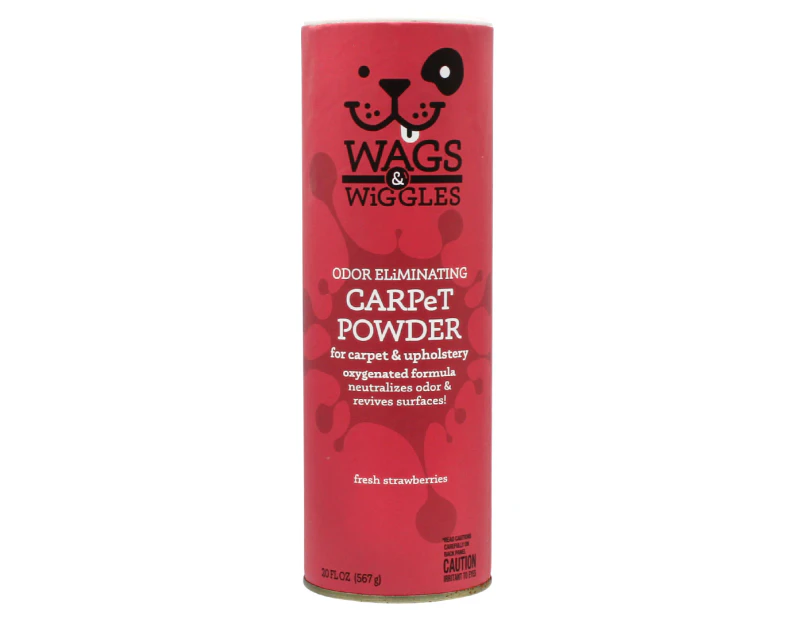 Wags & Wiggles Odour Eliminating Carpet Powder Fresh Strawberries 567g