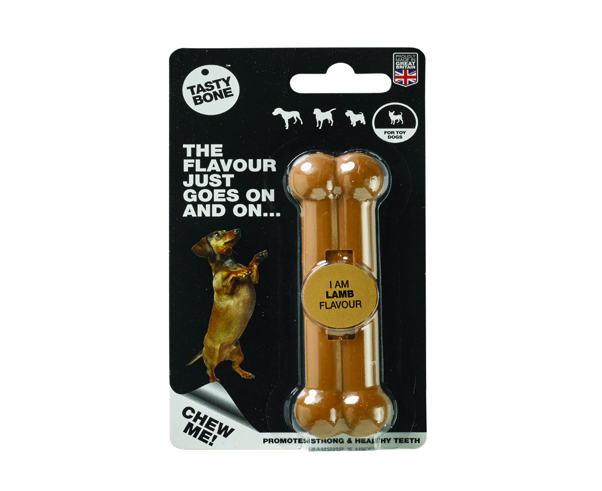 Tasty Bone Nylon Lamb Dental Care Dog Chew Toy