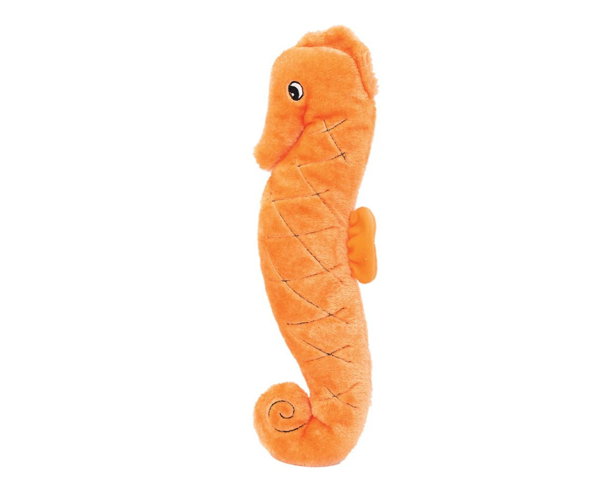 Zippy Paws Plush Squeaky Jigglerz Dog Toy - Seahorse