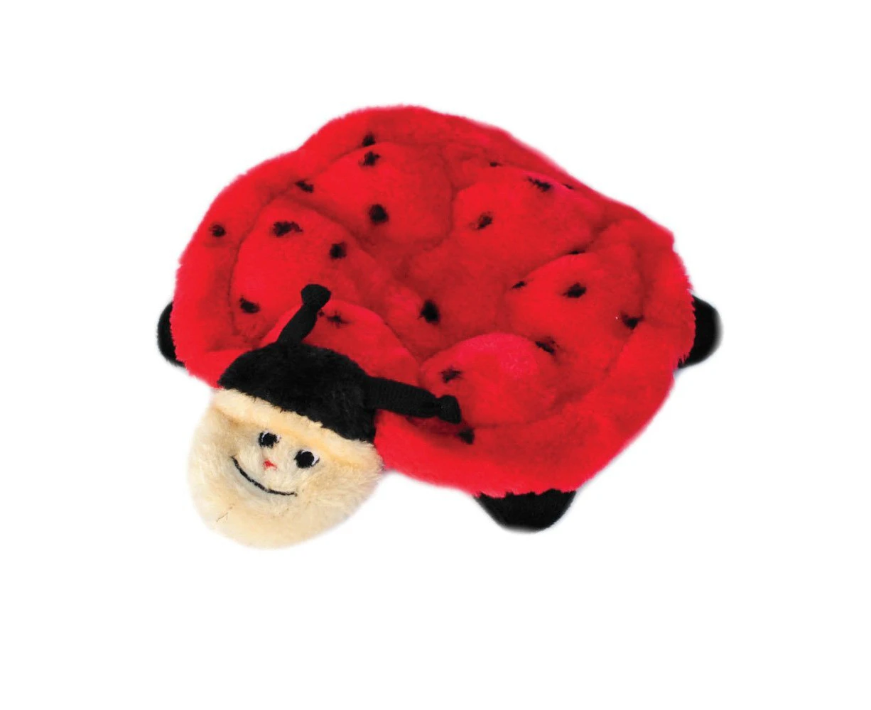 Zippy Paws Squeakie Crawler No Stuffing Speaker Dog Toy - Betsy the Ladybug