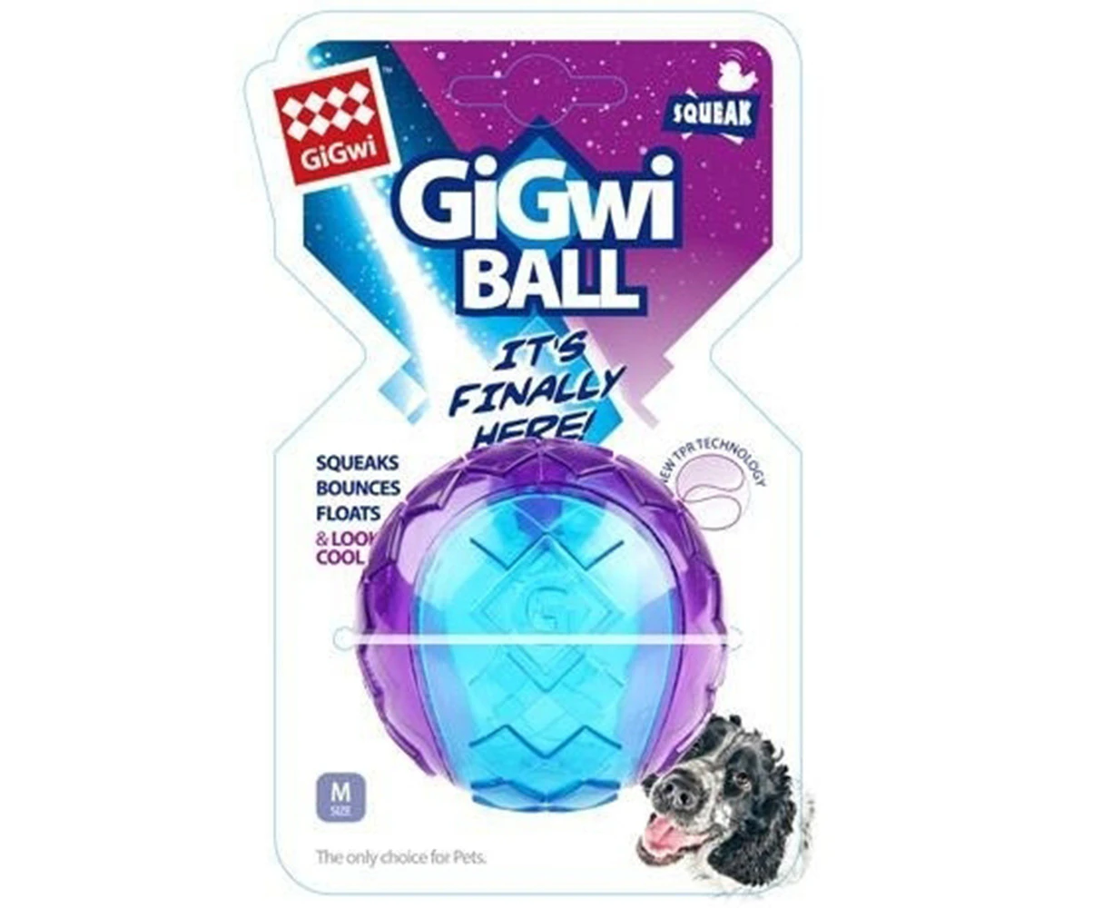 Gigwi Transparent Dog Squeaker Ball Toy Small Pack