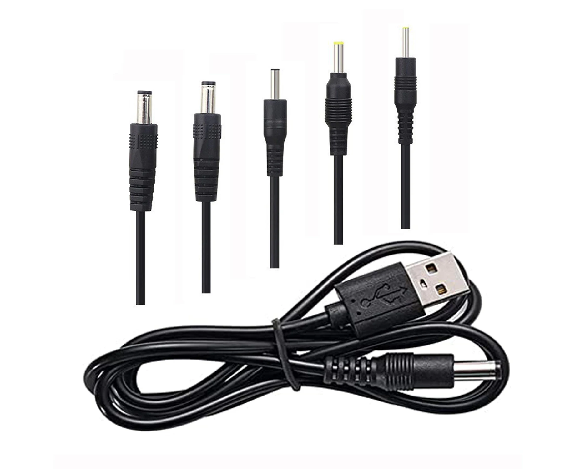 Universal Usb To Dc Barrel Jack Charging Cable Power Cord