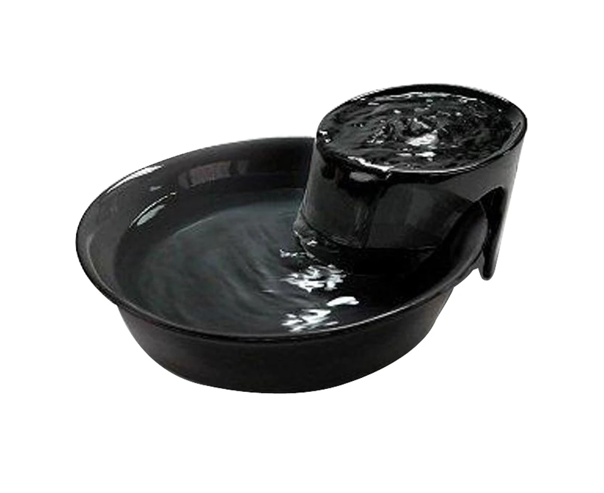 Big Max Ceramic Pet Drinking Fountain 3.7 Litres - Black