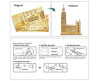 3D Metal Puzzle Model Kits Big Ben Building Kits Diy Toy For Teens Best Birthday Gifts - Gold