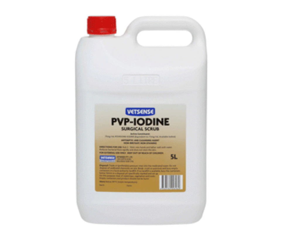 Vetsense Pvp Iodine Surgical Scrub 5l