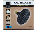 URS Oz Black Ceramic Heat Globe Ceramic Infrared Heat Emitter 60w