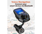 Bluetooth Fm Transmitter, Car Radio Adapter, Hands-Free Call, Smart Phone Audio Player