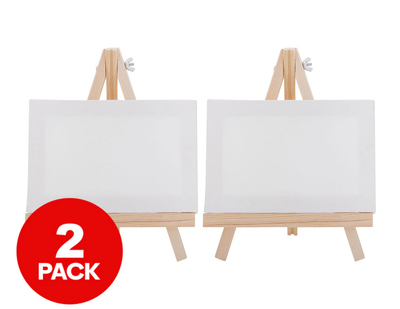 2 x Art Box Medium Canvas Easel