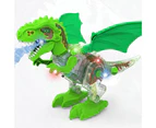 Dinosaur Toys for Kids Electronic Walking Dinosaur with Spray and Lighting - Green