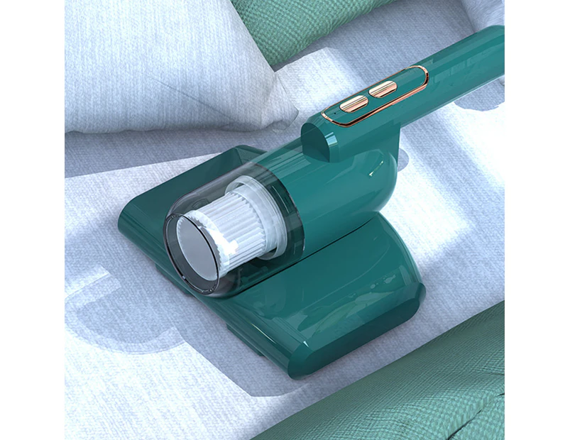 Handheld Vacuum Cleaner Wireless Dust Mite Removal Instrument Bed Mattress Cleaner - Green