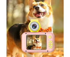 Kids Digital Camera 1080P Selfie Camera Toy with Flip Lens Kids Gift - Pink