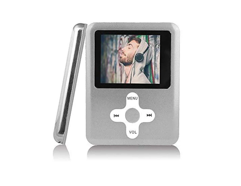 16Gb Mp3/Mp4 Player With Cross Button Mini Usb Port Support Music/Video Playback, E-Books And Voice Recorder (Silver)